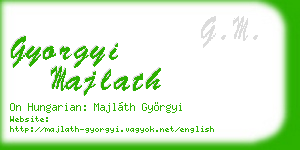 gyorgyi majlath business card
